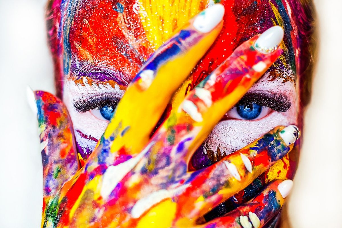 cara pintura creatividad
